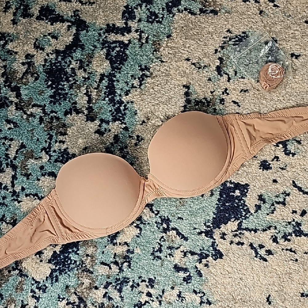Seamless Nude Removable Strap Push-up Bra